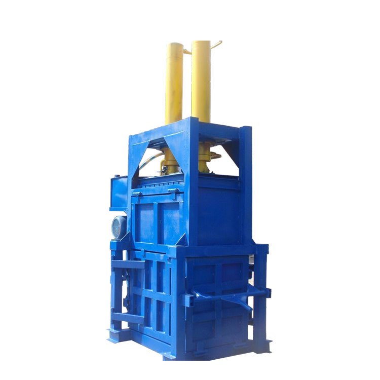 Double cylinder vertical hydraulic baler