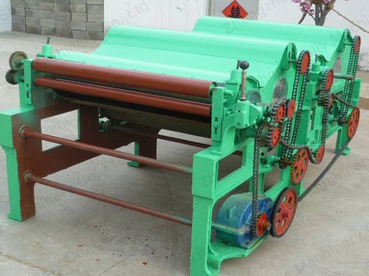 2-roller fabric waste recycling machine