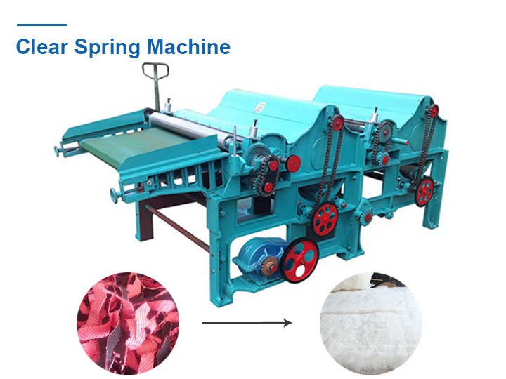 Clear spring machine