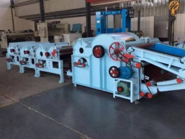 cotton waste cleaning machine and fiber opener