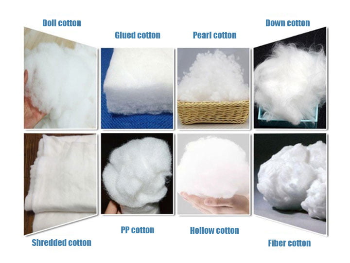 All kinds of cotton for making pillows
