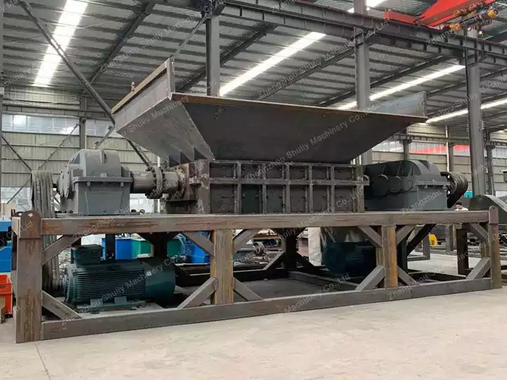 fabric waste shredder in Shuliy factory