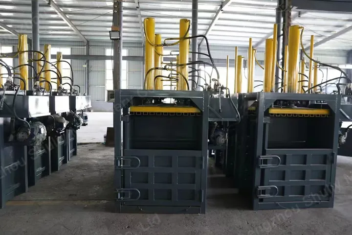vertical hydraulic baling machines are in stock